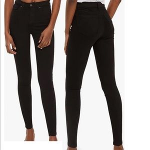 Topshop Jamie black jeans sz 28